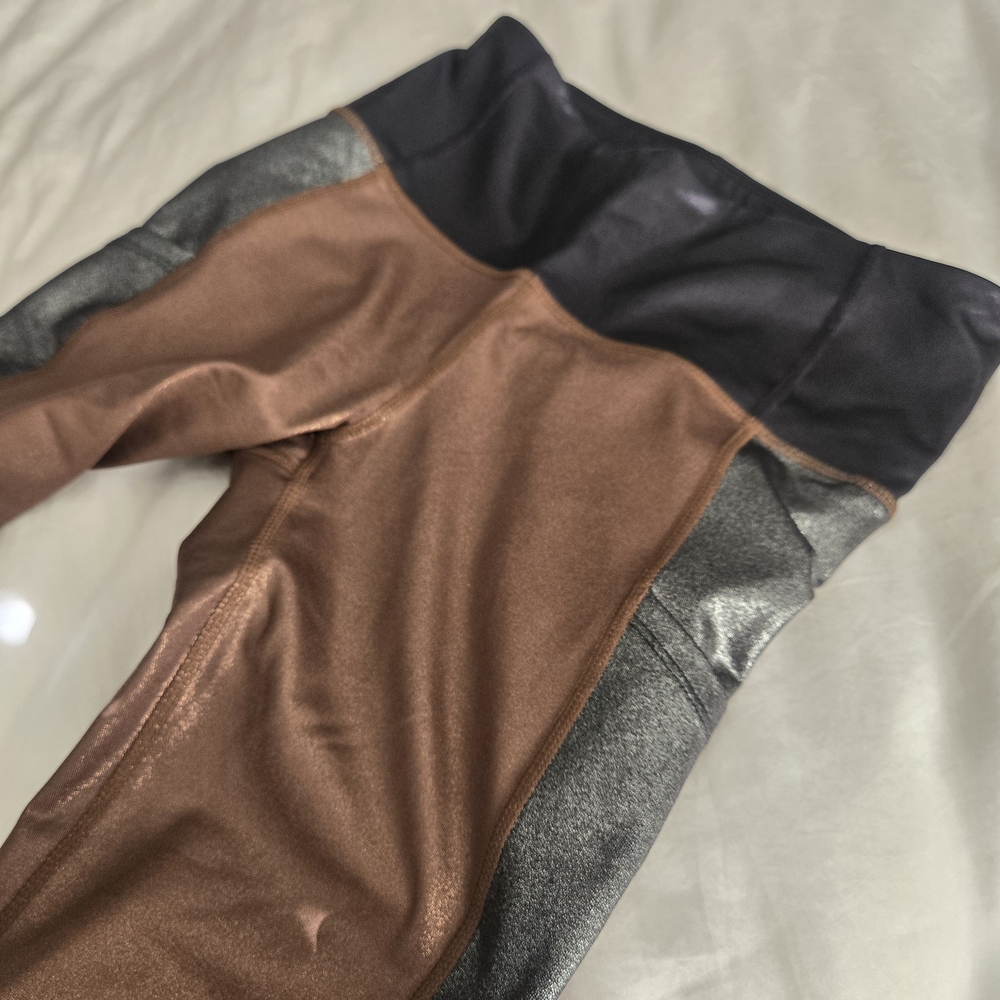 JoyLab Metallic Brown and Black Leggings